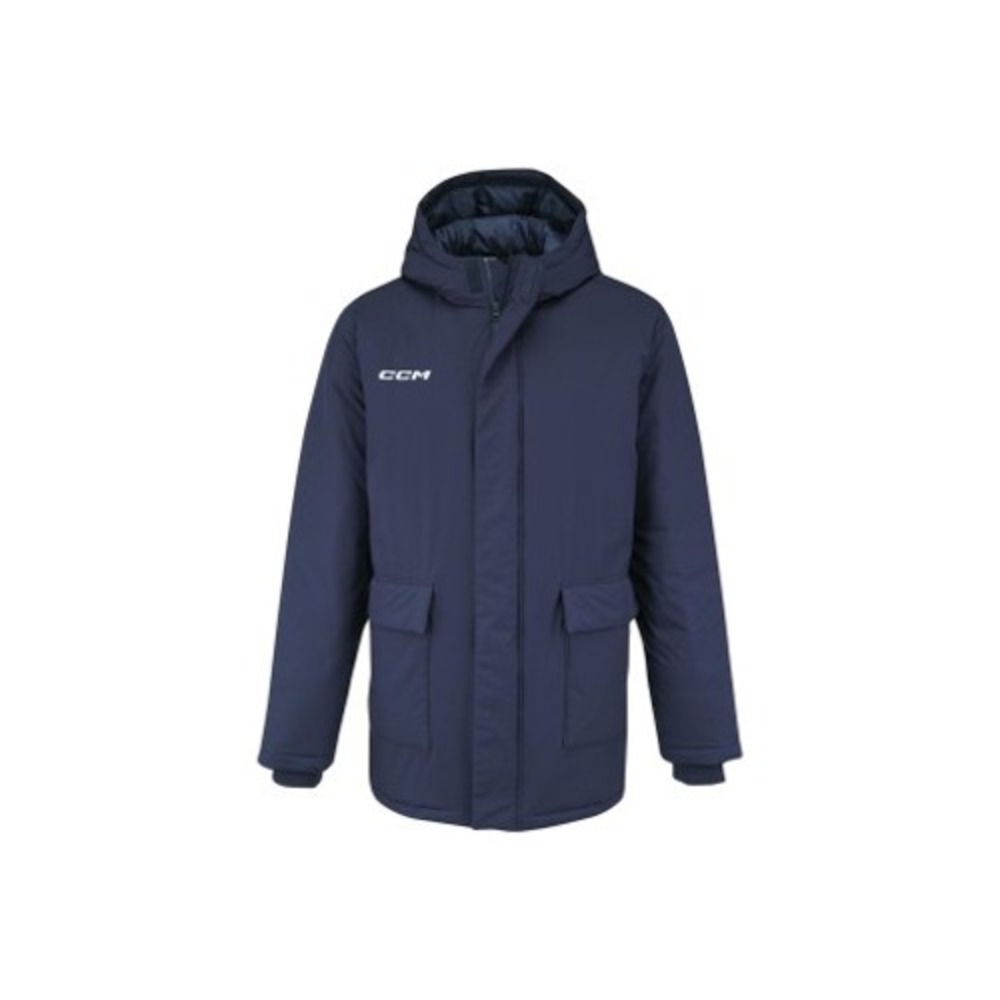 CCM Team Winter Parka Jacket True Navy Blue 3M Thinsulate JWN6TW2S Mens Medium‎